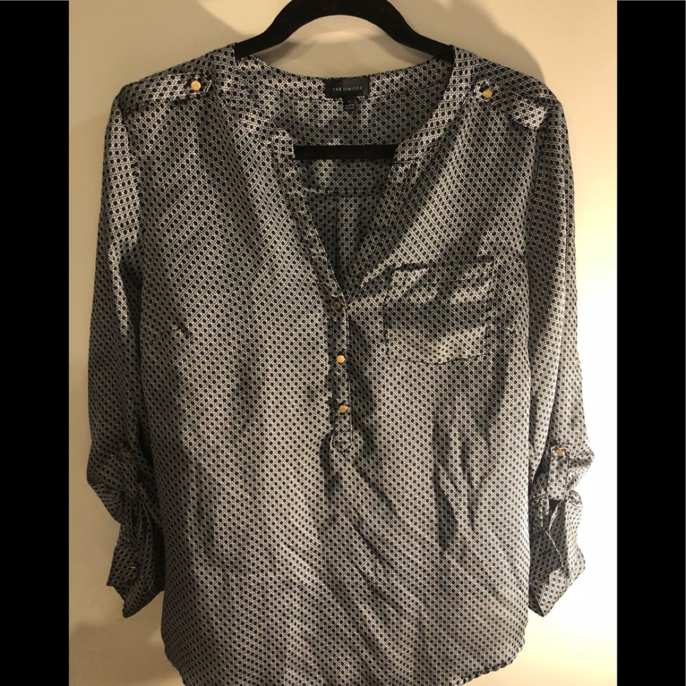 Black/White Blouse